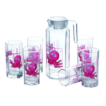 High Quality Glass Jug Set Glassware Kitchenware Kb-Jh06137